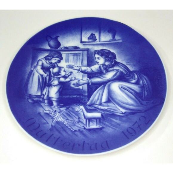 Vintage Mother's Day 1972 Limited Edition Plate Bareuther Waldsassen Germany EUC - Picture 5 of 9
